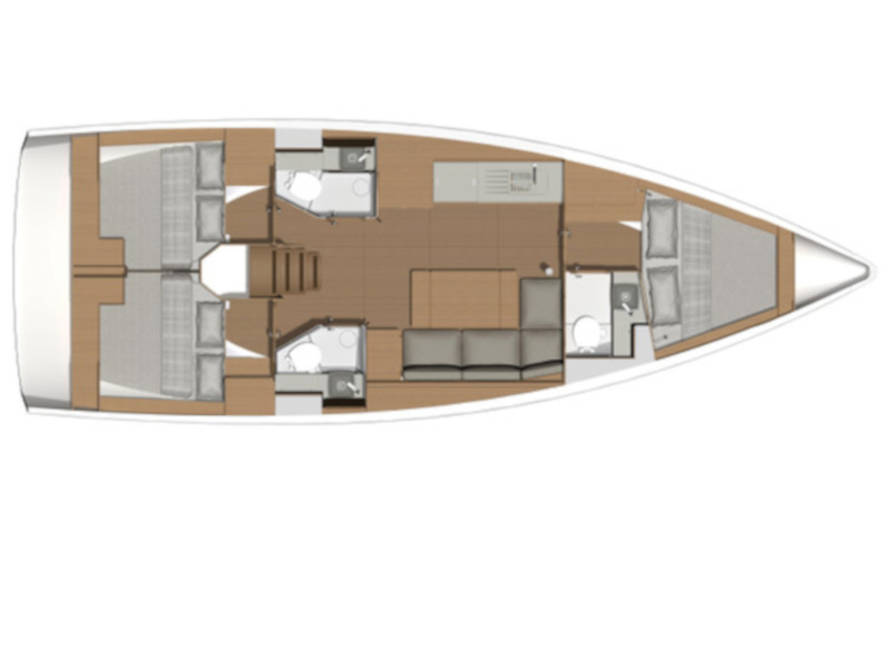 Dufour 390 Grand Large - Yacht Charter Furnari & Boat hire in Italy Sicily Aeolian Islands Furnari Marina Portorosa 4