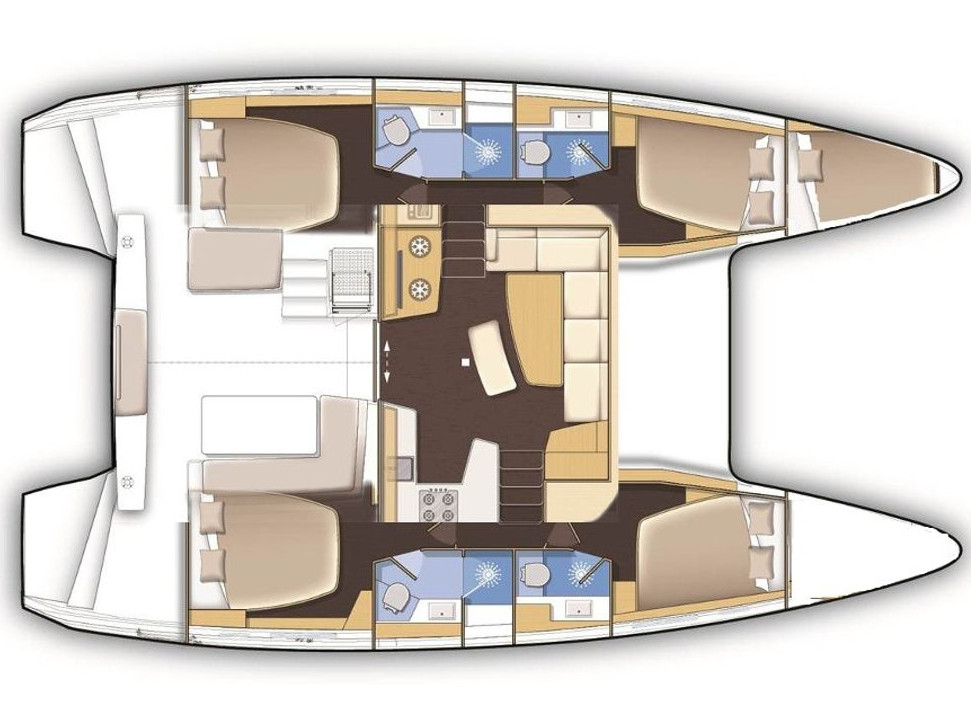 Lagoon 42 - Luxury yacht charter Italy & Boat hire in Italy Sicily Palermo Province Palermo Marina Villa Igiea 3