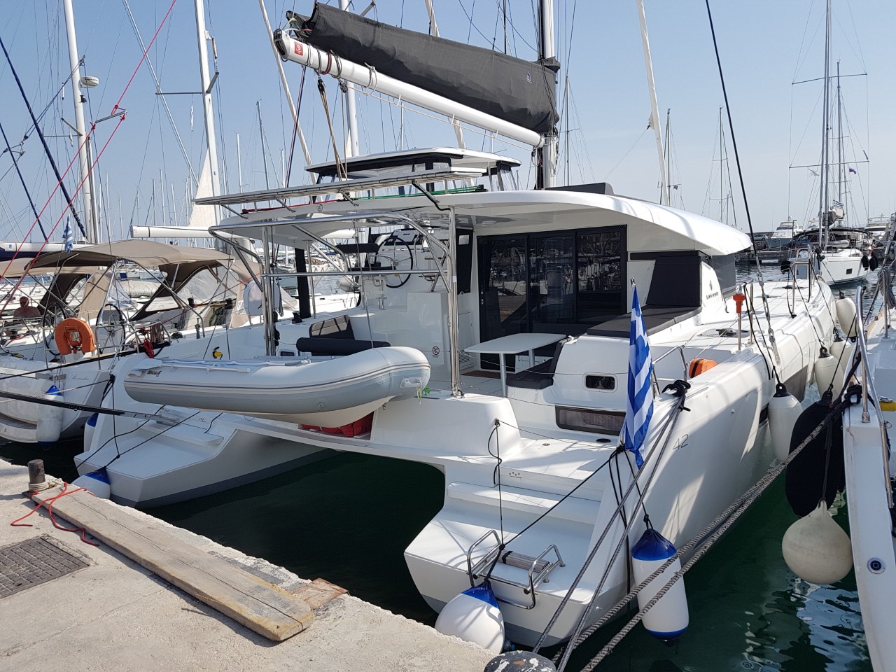 Lagoon 42 - Catamaran Charter Rhodes & Boat hire in Greece Dodecanese Rhodes Rhodes Marina 1