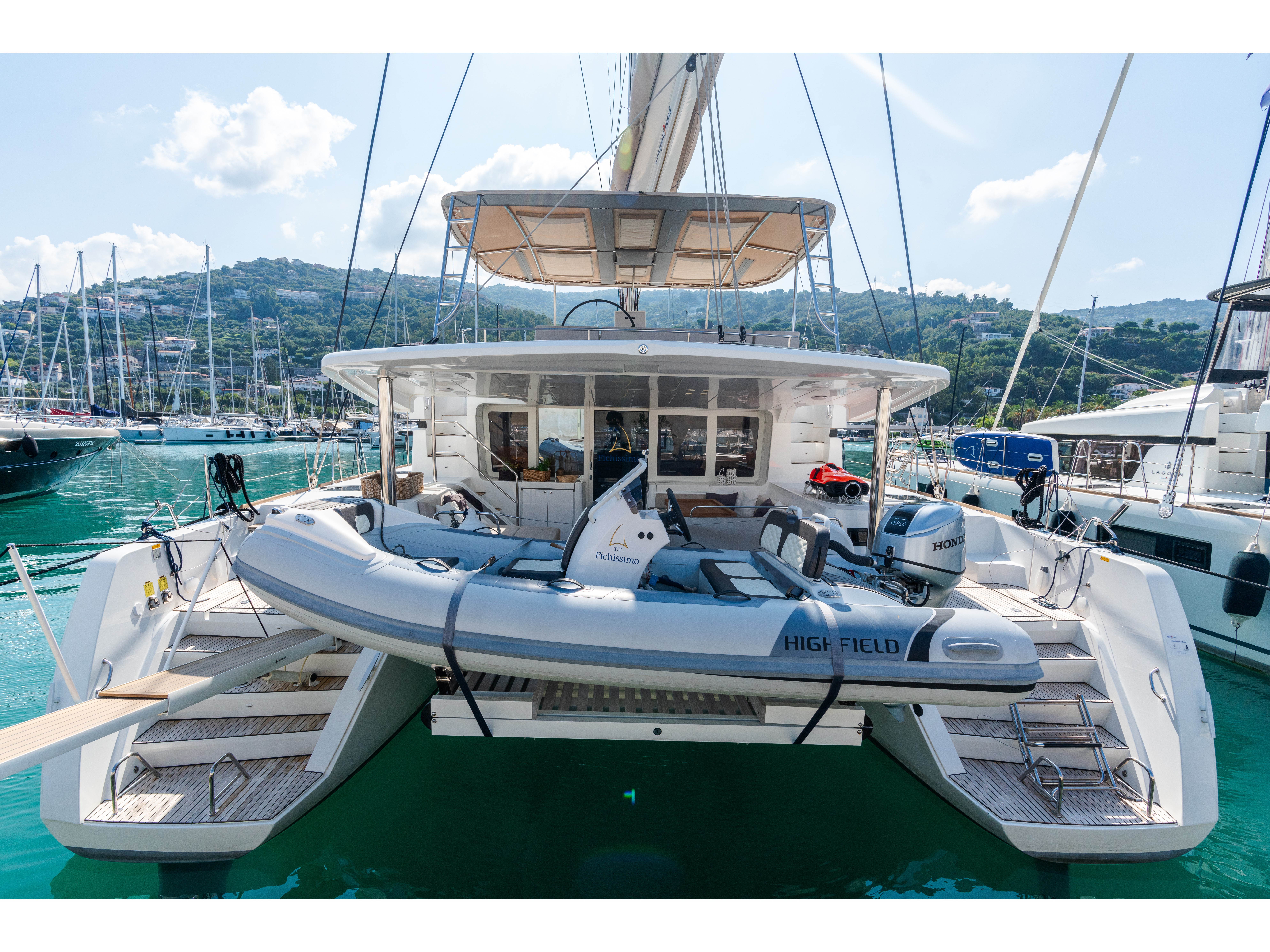 Lagoon 52F - Luxury yacht charter Italy & Boat hire in Italy Sicily Aeolian Islands Capo d'Orlando Capo d'Orlando Marina 2