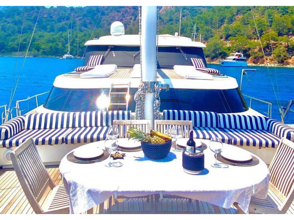 Gulet - Motor Boat Charter Turkey & Boat hire in Turkey Turkish Riviera Lycian coast Göcek Göcek Mucev Marina 5