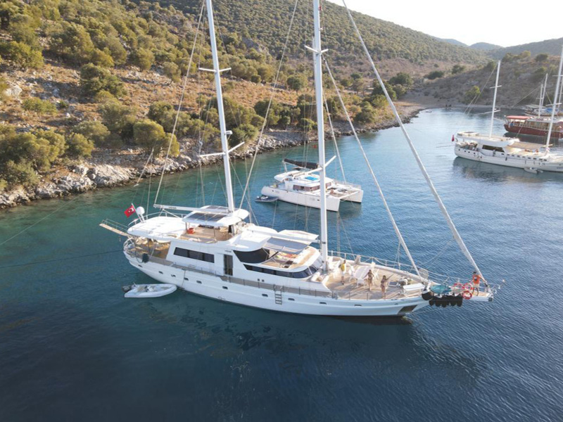 Gulet - Motor Boat Charter Turkey & Boat hire in Turkey Turkish Riviera Lycian coast Göcek Göcek Mucev Marina 1