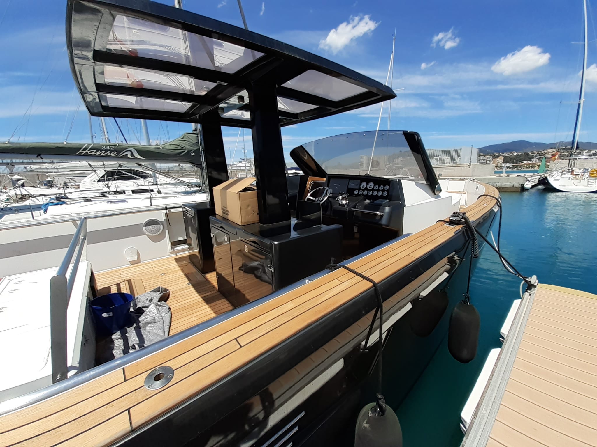 Fjord 40 Open - Motor Boat Charter Balearics & Boat hire in Spain Balearic Islands Ibiza and Formentera Ibiza Ibiza Marina Port Ibiza 2