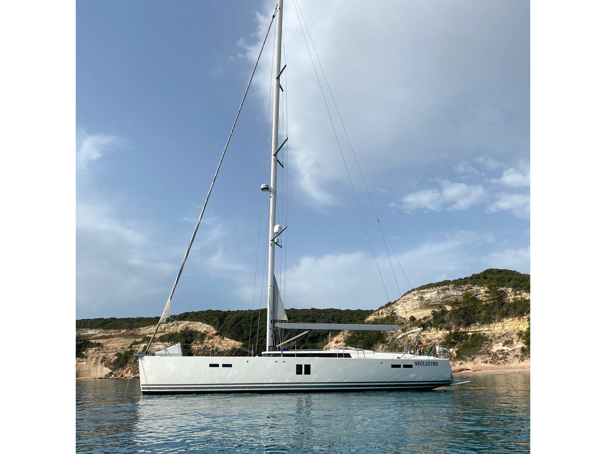 Hanse 545 - Yacht Charter Golfo Aranci & Boat hire in Italy Sardinia Costa Smeralda Golfo Aranci Marina dell'Isola 2