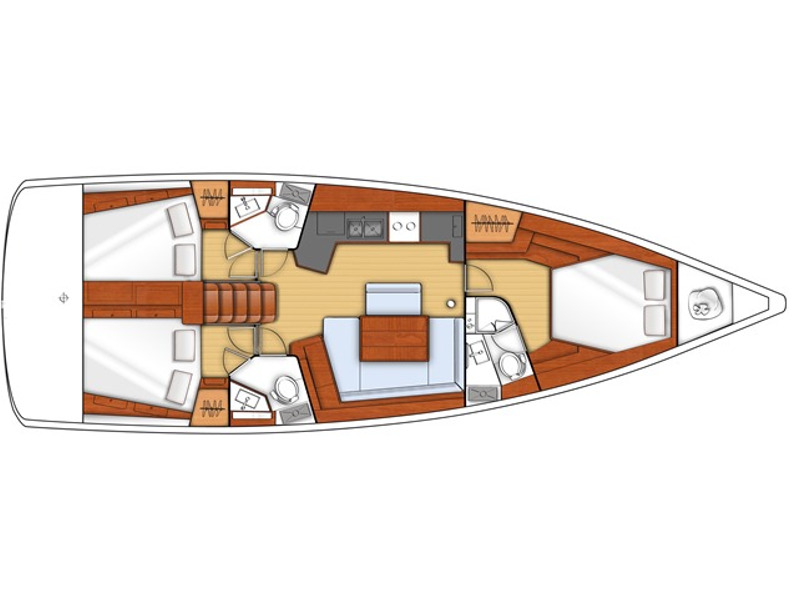 Oceanis 45 - Yacht Charter Scarlino & Boat hire in Italy Tuscany Follonica Marina di Scarlino 4