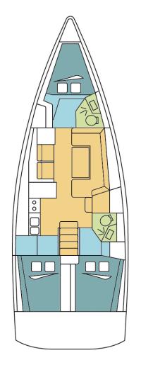 Oceanis 41.1 - Sailboat Charter France & Boat hire in France French Riviera Toulon Saint-Mandrier-sur-Mer Port Pin Rolland 5