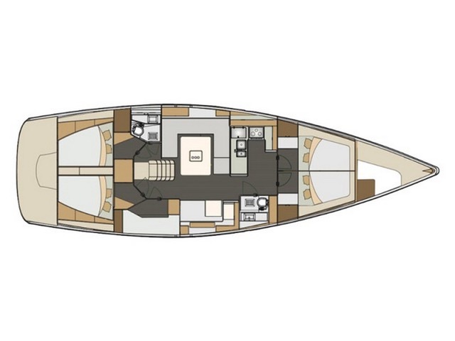 Elan 50 Impression - Yacht Charter Slano & Boat hire in Croatia Dubrovnik-Neretva Slano ACI Marina Slano 3