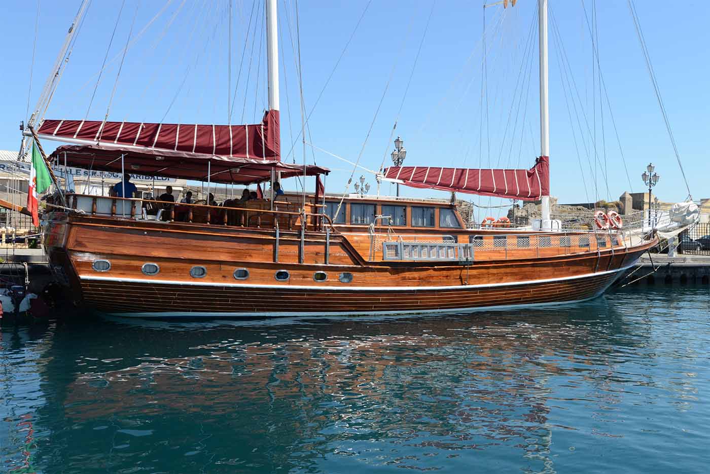 Gulet - Yacht Charter Milazzo & Boat hire in Italy Sicily Aeolian Islands Milazzo Porto Santa Maria Maggiore 3