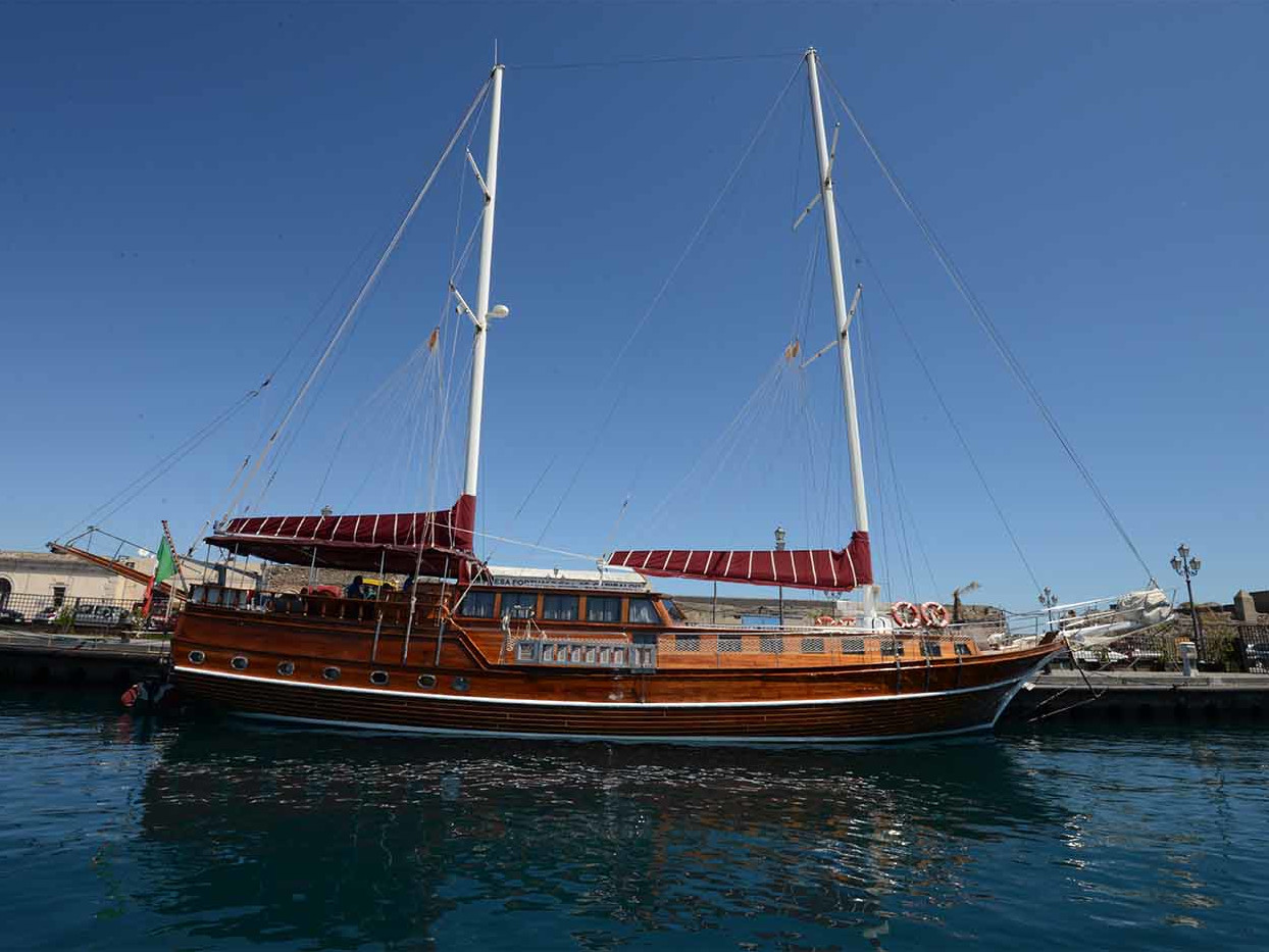 Gulet - Yacht Charter Milazzo & Boat hire in Italy Sicily Aeolian Islands Milazzo Porto Santa Maria Maggiore 1