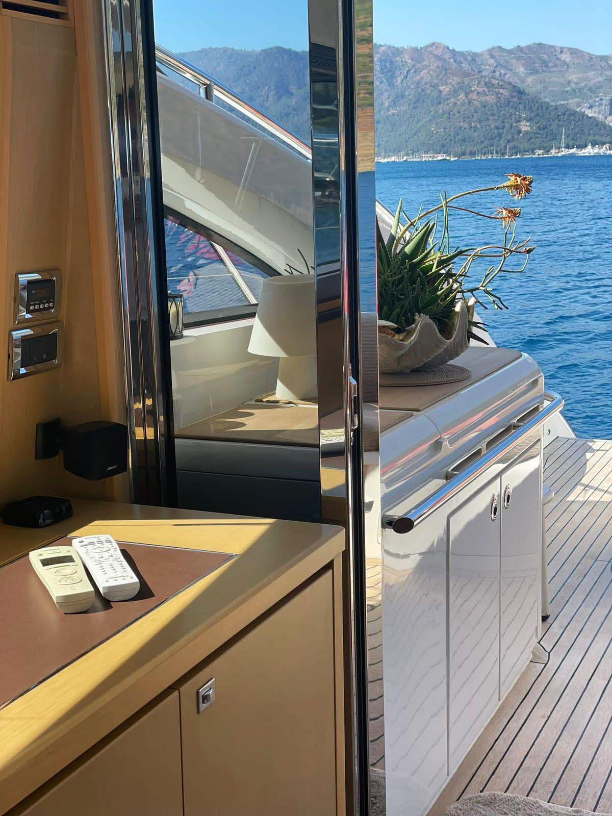 Princess V62 - Motor Boat Charter Turkey & Boat hire in Turkey Turkish Riviera Lycian coast Göcek Marinturk Exclusive Marina 4