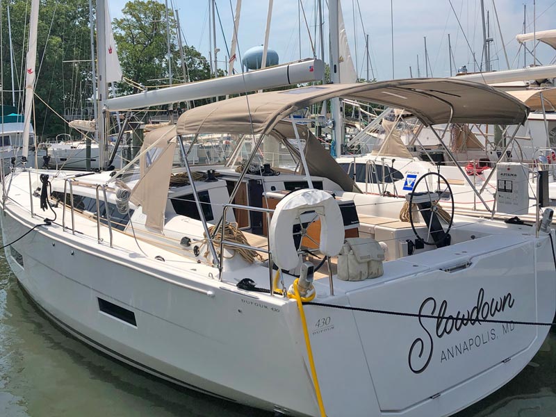 Dufour 430 - Yacht Charter Annapolis & Boat hire in United States Chesapeake Bay Maryland Annapolis Annapolis City Marina 2