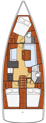 Oceanis 41.1 - Sailboat Charter Corsica & Boat hire in France Corsica South Corsica Propriano Port of Propriano 5