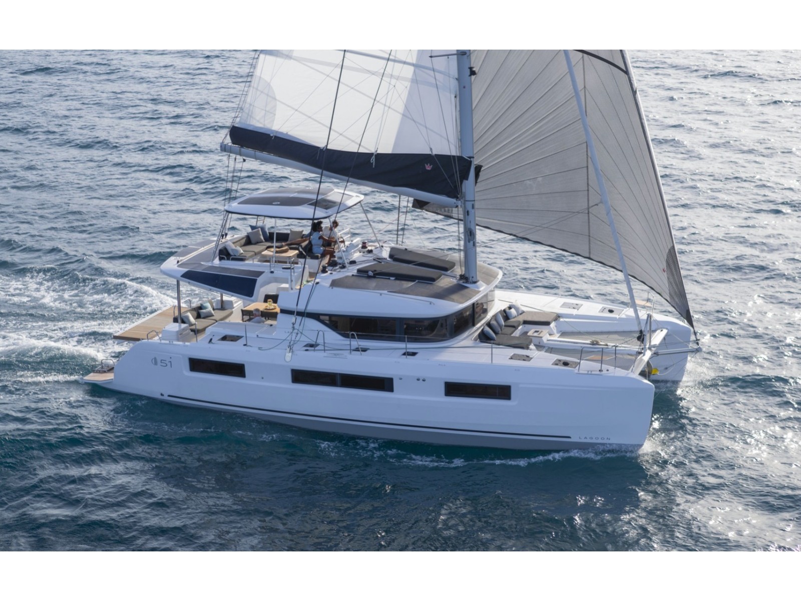 Lagoon 51 - Luxury yacht charter Italy & Boat hire in Italy Sicily Aeolian Islands Capo d'Orlando Capo d'Orlando Marina 1