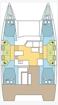 Fountaine Pajot Astrea 42 - 4 + 1 cab. - Yacht Charter Guadeloupe & Boat hire in Guadeloupe Pointe a Pitre Marina de Bas du Fort 2