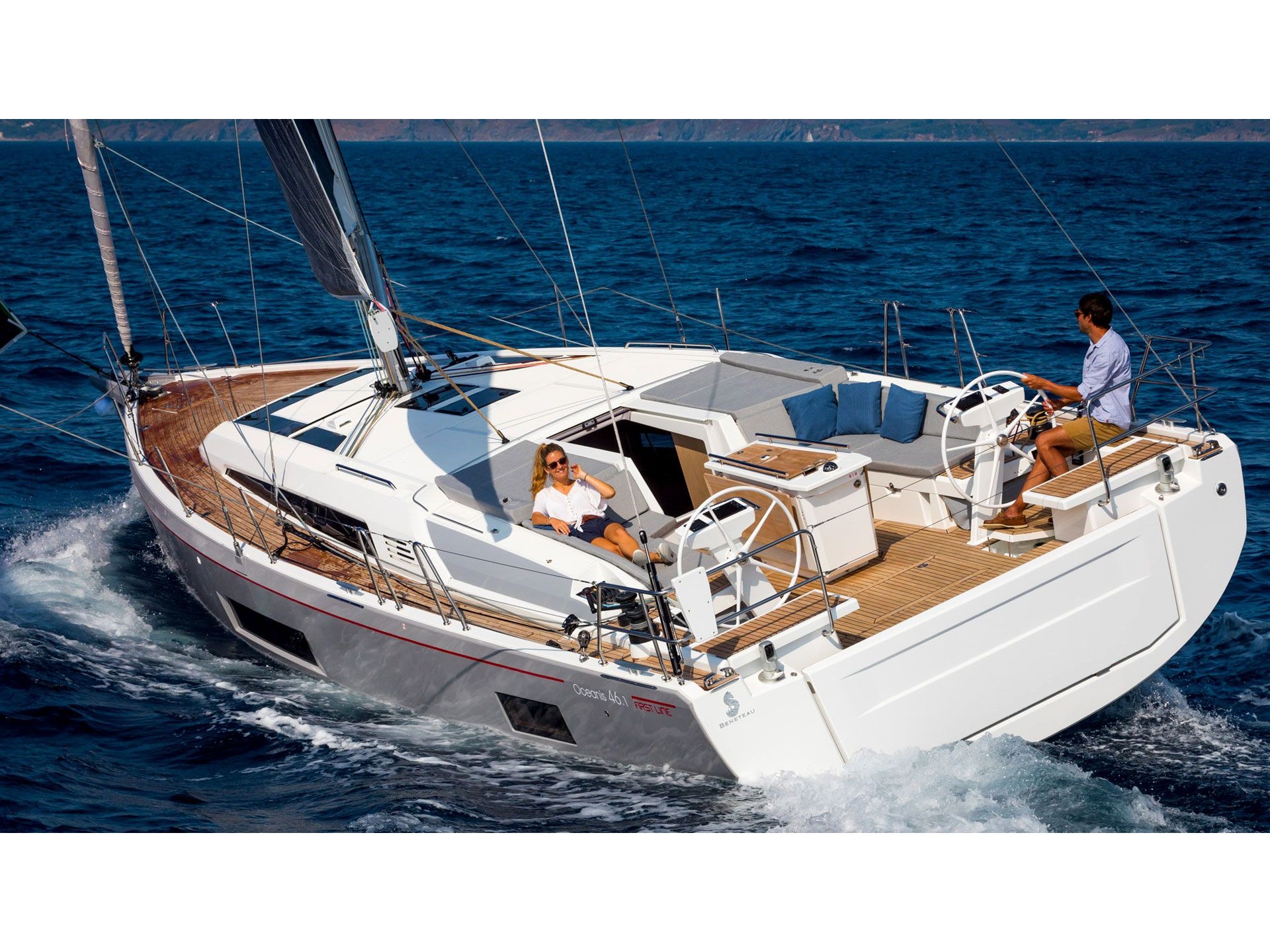 Oceanis 46.1 - Yacht Charter Punat & Boat hire in Croatia Istria and Kvarner Gulf Krk Punat Marina Punat 1