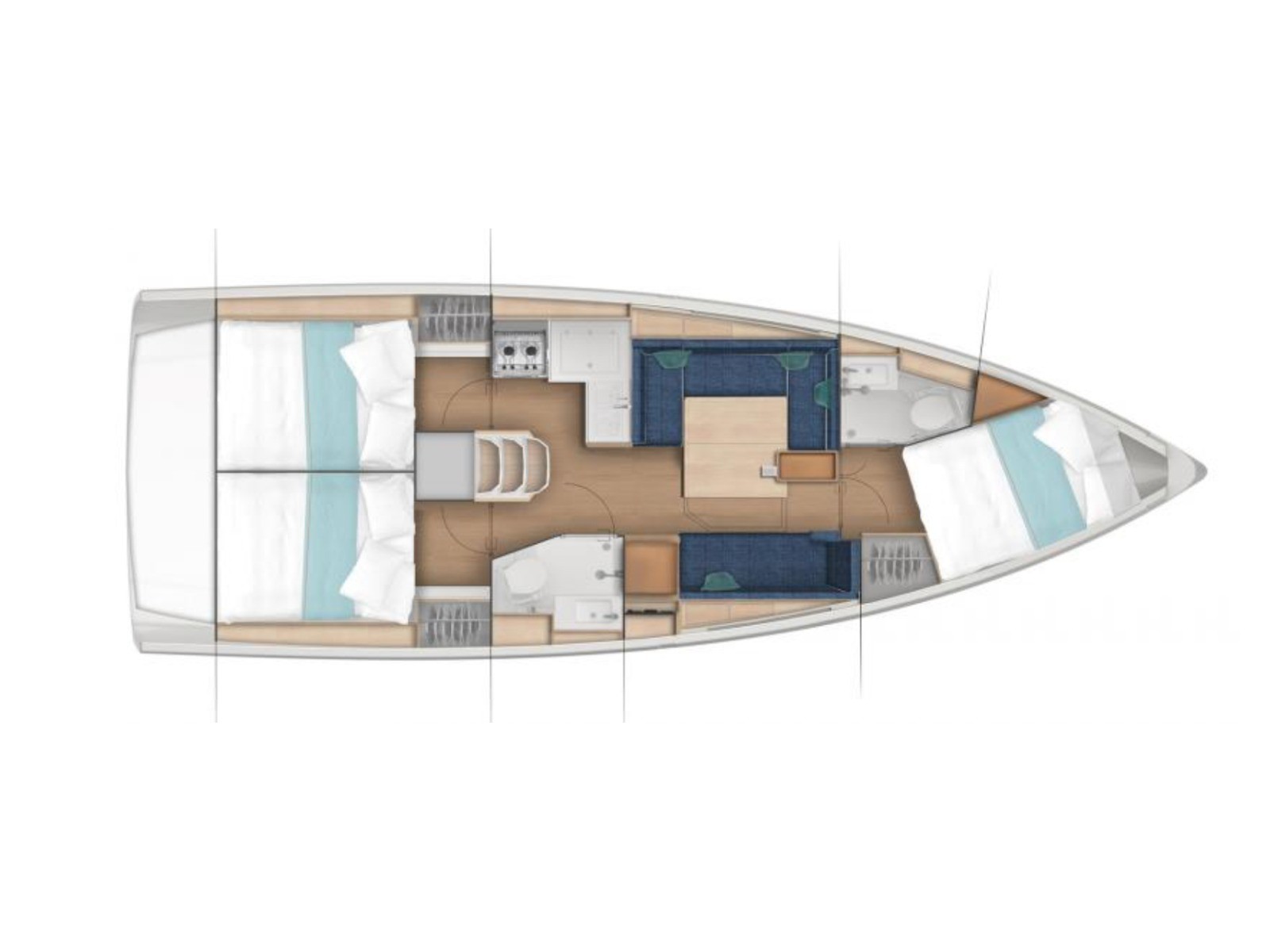 Sun Odyssey 380 - Yacht Charter Castiglioncello & Boat hire in Italy Tuscany Castiglioncello Marina Cala de' Medici 4