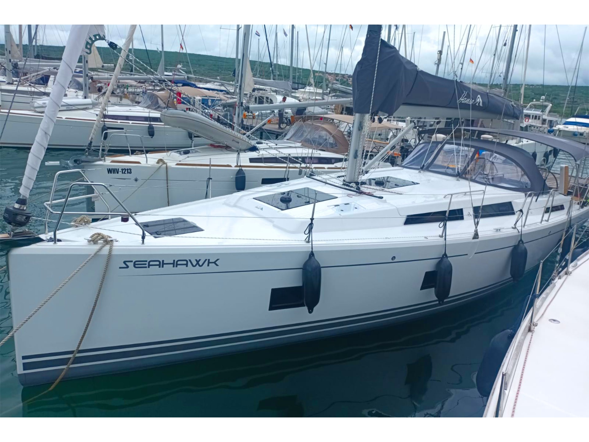 Hanse 418 - Yacht Charter Punat & Boat hire in Croatia Istria and Kvarner Gulf Krk Punat Marina Punat 2