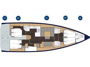 Bavaria C50 - Yacht Charter San Vincenzo & Boat hire in Italy San Vincenzo Marina di San Vincenzo 3