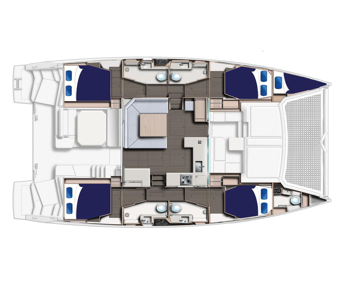 Leopard 45 - Yacht Charter Procida & Boat hire in Italy Procida Marina di Procida 3