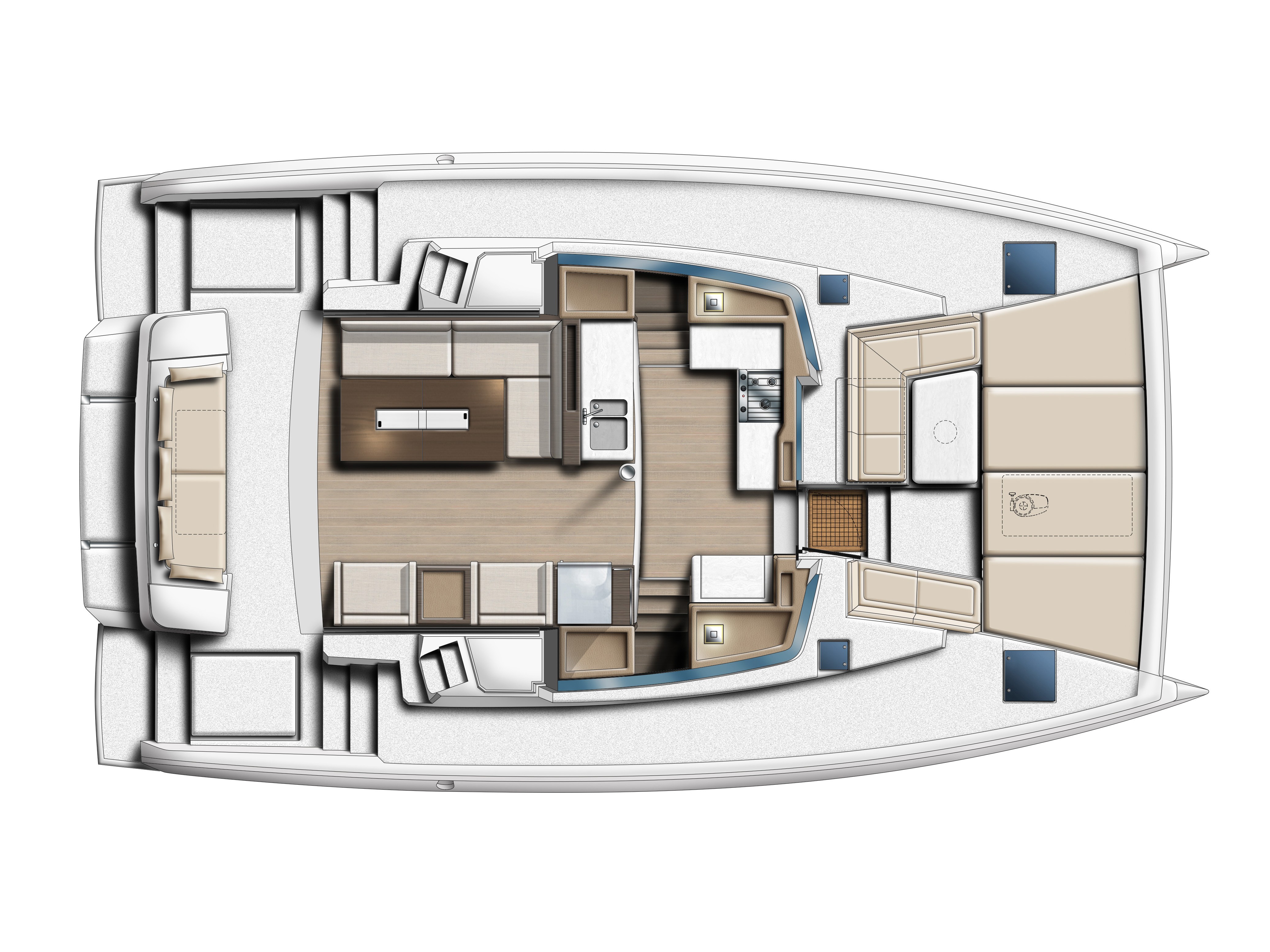 Bali 4.2 - Yacht Charter Porto Pozzo & Boat hire in Italy Porto Pozzo Porto di Porto Pozzo 4