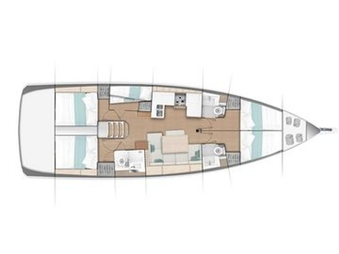 Sun Odyssey 49 - Yacht Charter Denia & Boat hire in Spain Costa Blanca Denia Denia 4