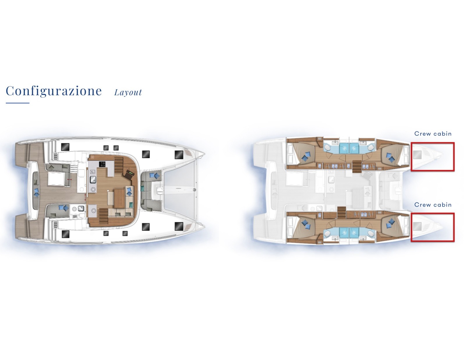Lagoon 46  - Luxury yacht charter Sicily & Boat hire in Italy Sicily Aeolian Islands Capo d'Orlando Capo d'Orlando Marina 3