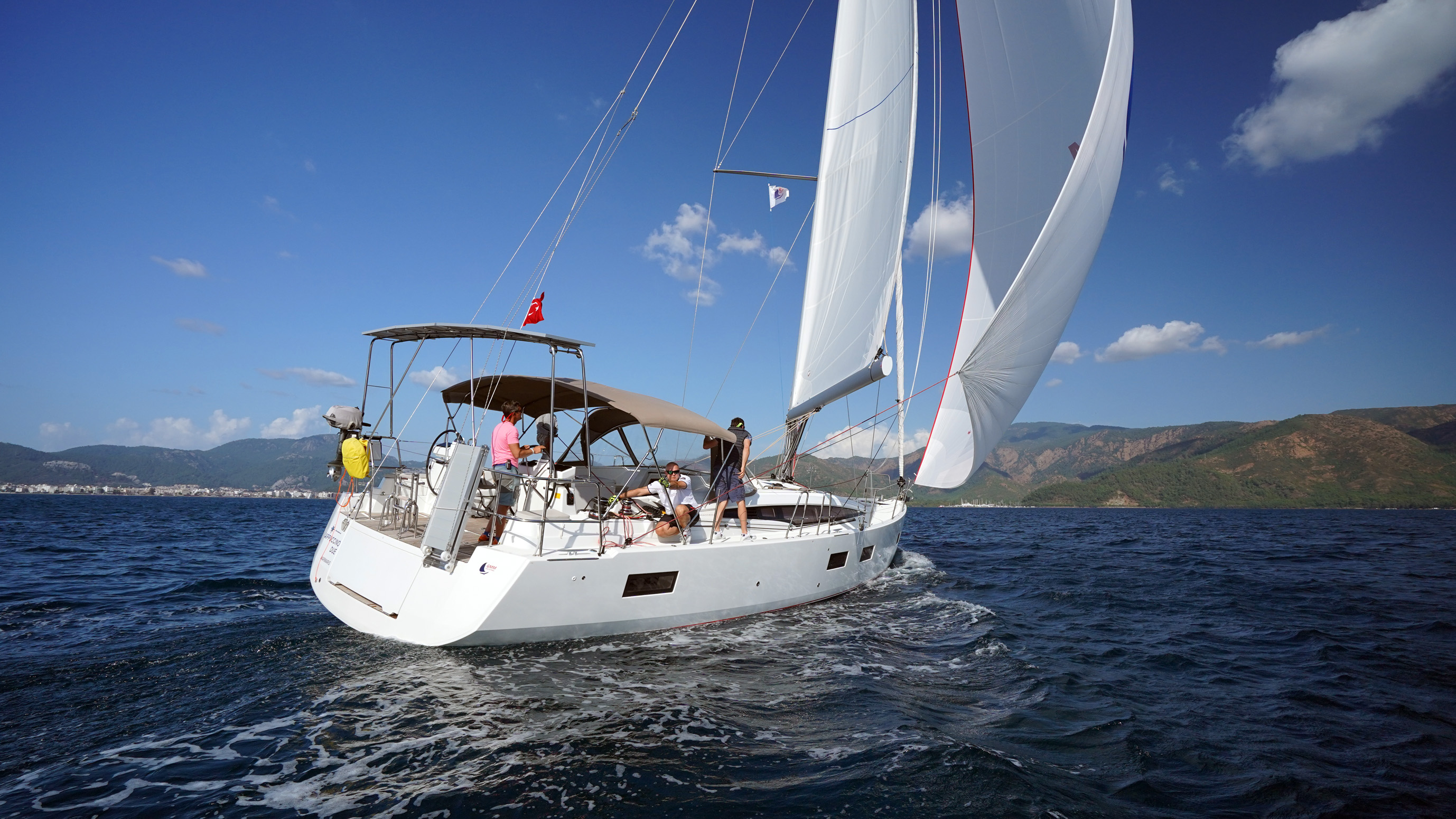 Jeanneau 54 - Yacht Charter Turkey & Boat hire in Turkey Turkish Riviera Carian Coast Marmaris Netsel Marina 6