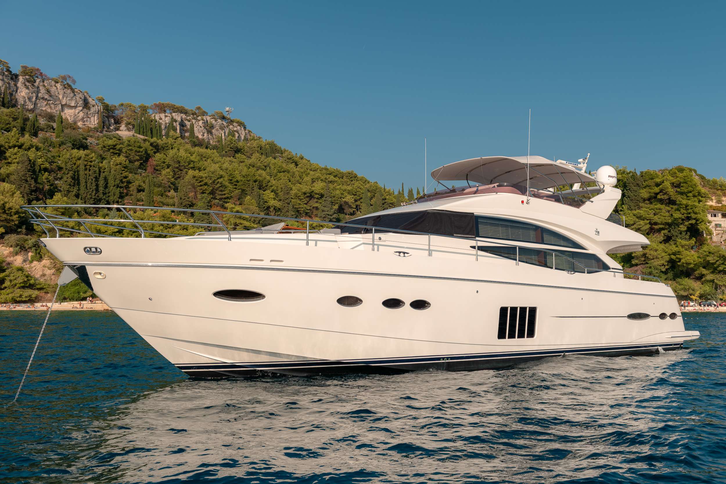 Princess 72 Fly Champion - Yacht Charter Brbinj & Boat hire in Croatia 1