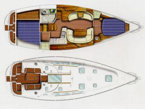 Sun Odyssey 40 - Yacht Charter Milazzo & Boat hire in Italy Sicily Aeolian Islands Milazzo Marina del Nettuno 5