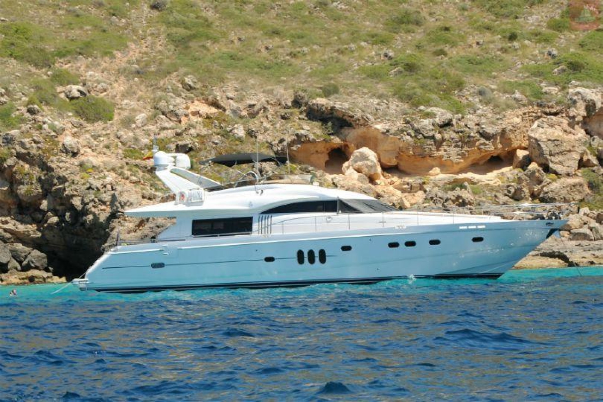 Princess 23M - Superyacht charter Balearics & Boat hire in Spain Balearic Islands Ibiza and Formentera Formentera Ses Illetes 1