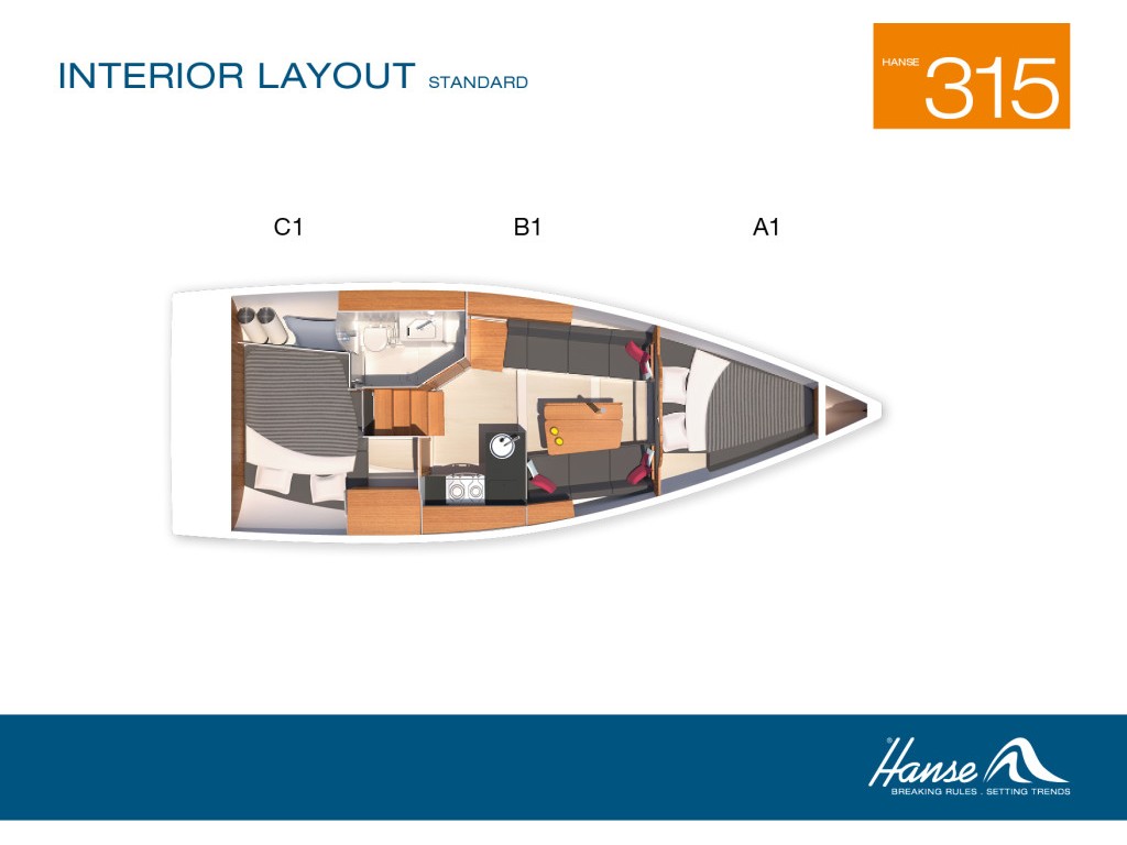 Hanse 315 - Yacht Charter French Riviera & Boat hire in France French Riviera Cogolin Les Marines de Cogolin 2