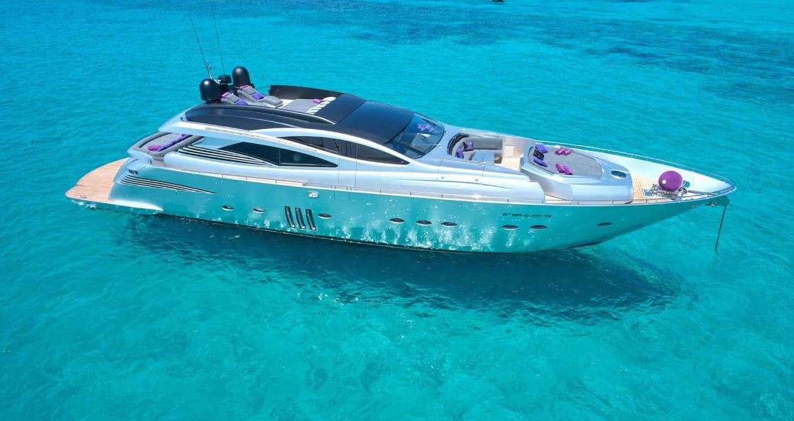 Pershing 90 - Superyacht charter Balearics & Boat hire in Spain Balearic Islands Ibiza and Formentera Ibiza Ibiza Marina Botafoch 1