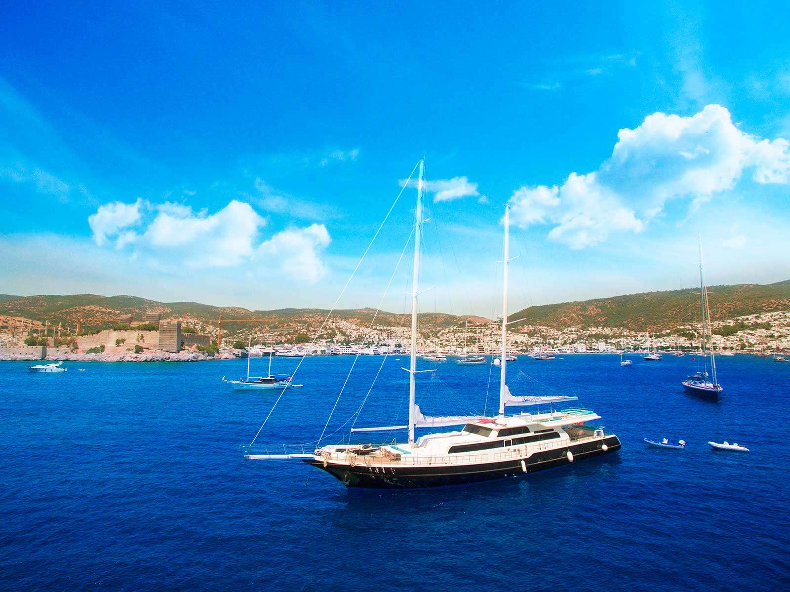 Ketch - Ultra Deluxe - Motor Boat Charter Turkey & Boat hire in Turkey Turkish Riviera Lycian coast Antalya Antalya 3