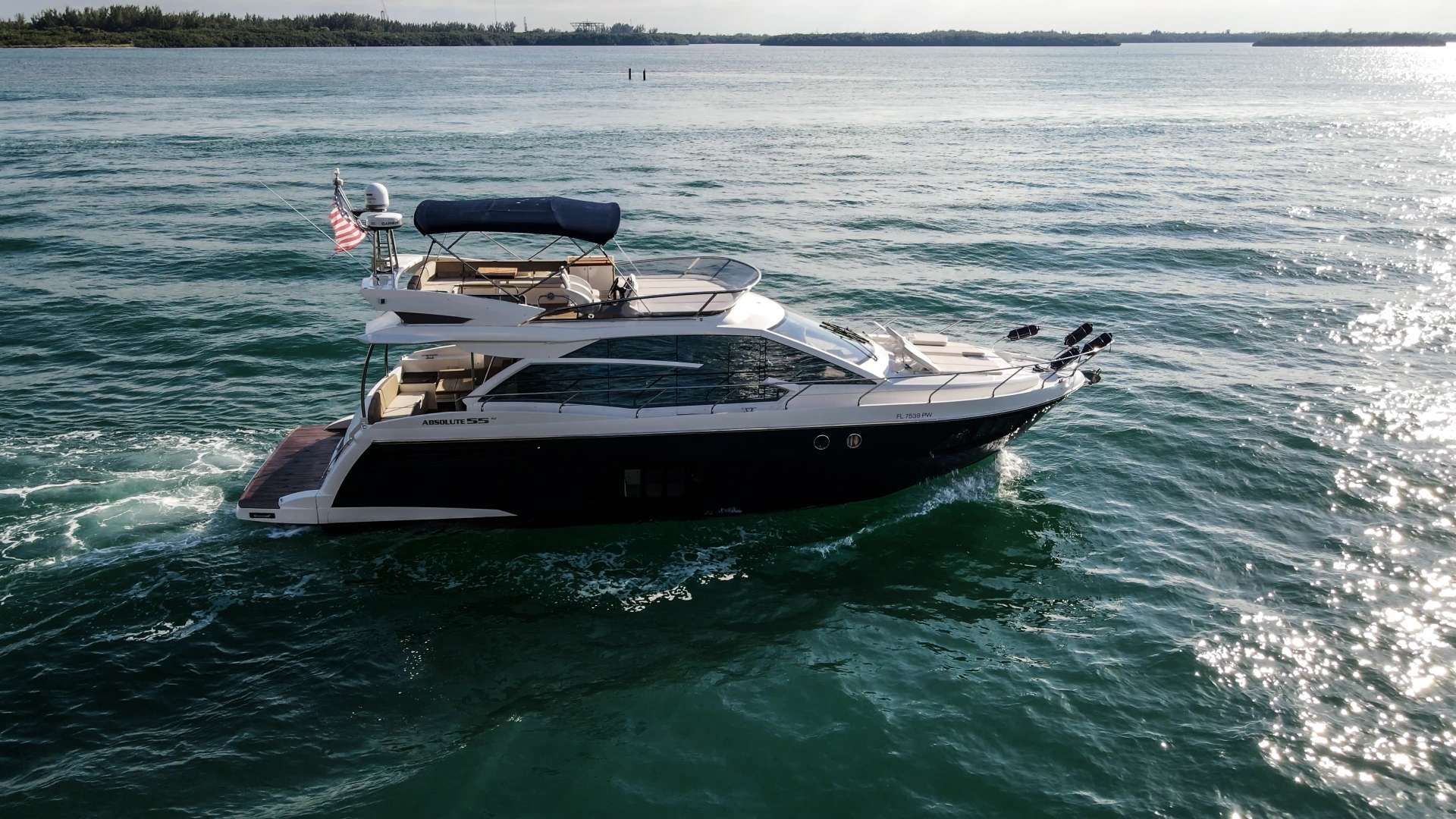 Absolute 60 - Motor Boat Charter USA & Boat hire in United States Florida Miami Beach Miami Beach Marina 2