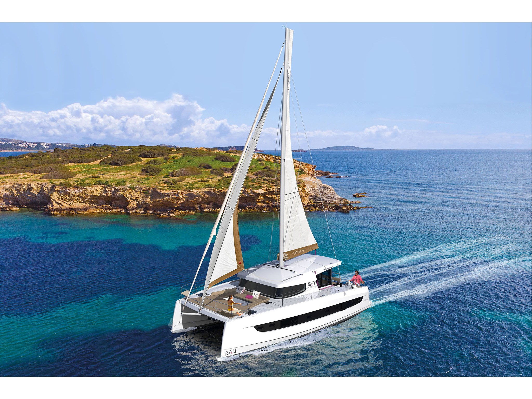 Bali Catsmart - Yacht Charter Golfo Aranci & Boat hire in Italy Sardinia Costa Smeralda Golfo Aranci Marina dell'Isola 1