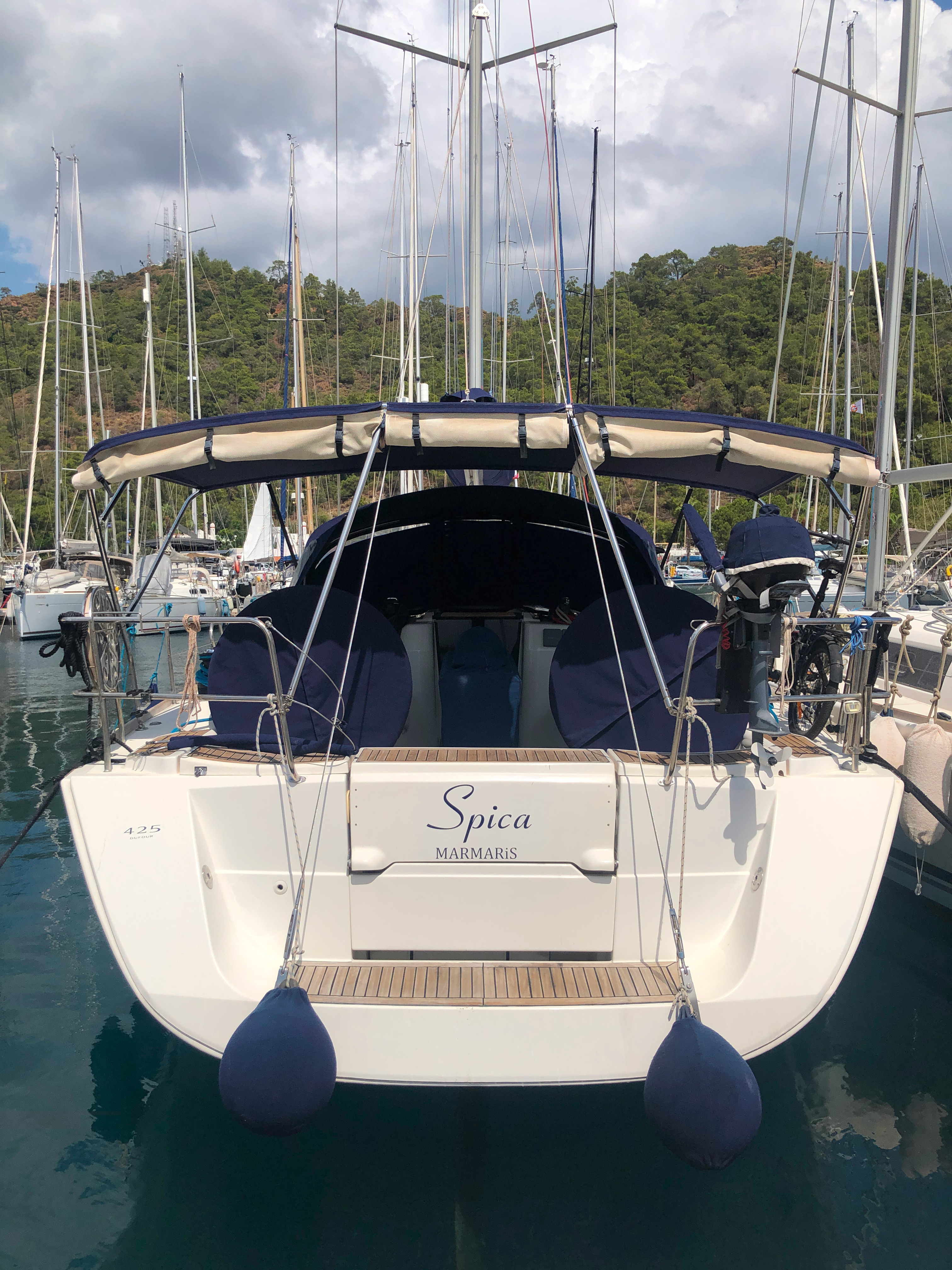 Dufour 425 Grand Large - Luxury yacht charter Turkey & Boat hire in Turkey Turkish Riviera Carian Coast Marmaris Netsel Marina 3