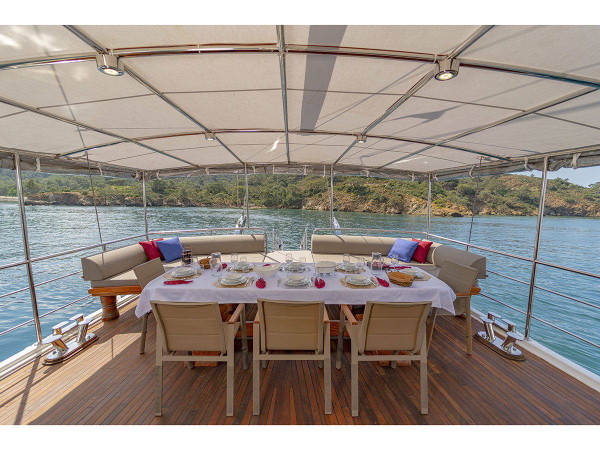 Gulet - Luxury yacht charter Turkey & Boat hire in Turkey Turkish Riviera Lycian coast Fethiye Fethiye port 2