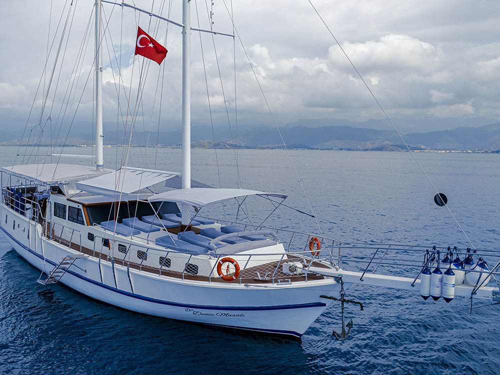 Gulet - Luxury yacht charter Turkey & Boat hire in Turkey Turkish Riviera Lycian coast Göcek Göcek Mucev Marina 1