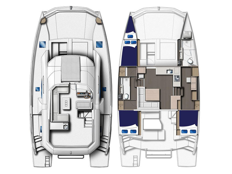 Leopard 43 PC - Yacht Charter Agana & Boat hire in Croatia Split-Dalmatia Marina Marina Agana 4