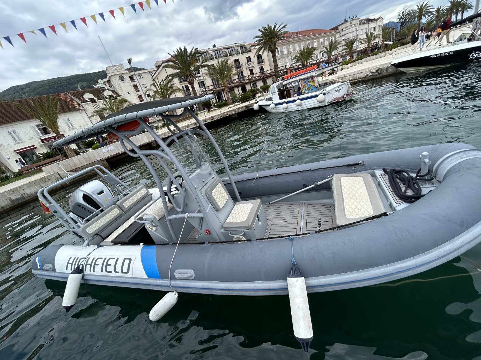Highfield Patrol 660 - Motor Boat Charter Montenegro & Boat hire in Montenegro Bay of Kotor Tivat Porto Montenegro 4