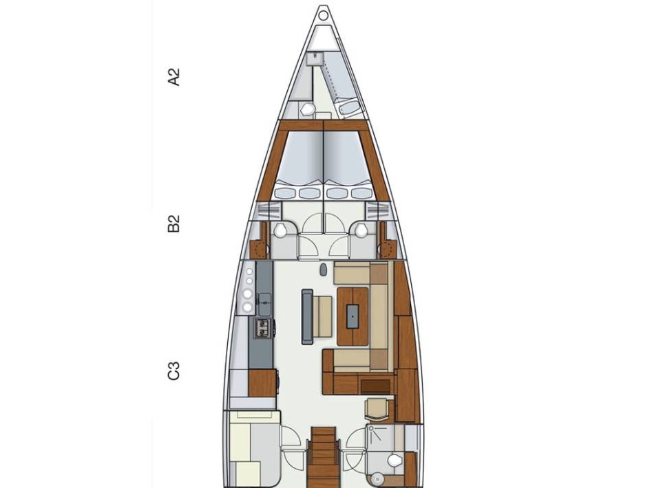 Hanse 575 - Luxury yacht charter Turkey & Boat hire in Turkey Turkish Riviera Carian Coast Bodrum Milta Bodrum Marina 2