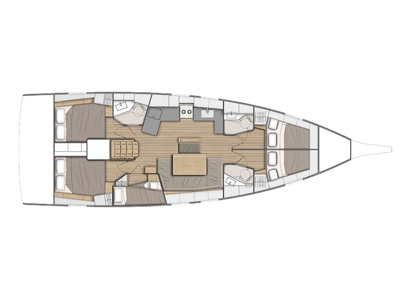 Oceanis 46.1 - Yacht Charter Pag & Boat hire in Spain Balearic Islands Ibiza and Formentera Ibiza Ibiza Marina Port Ibiza 4