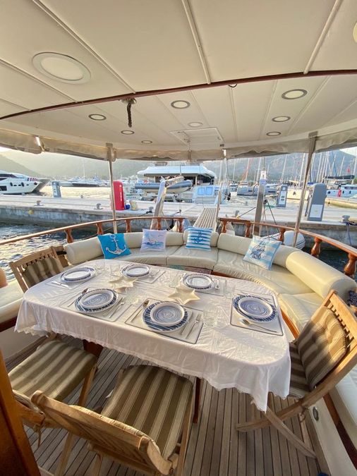 Gulet - Luxury yacht charter Turkey & Boat hire in Turkey Turkish Riviera Lycian coast Göcek Göcek Mucev Marina 5