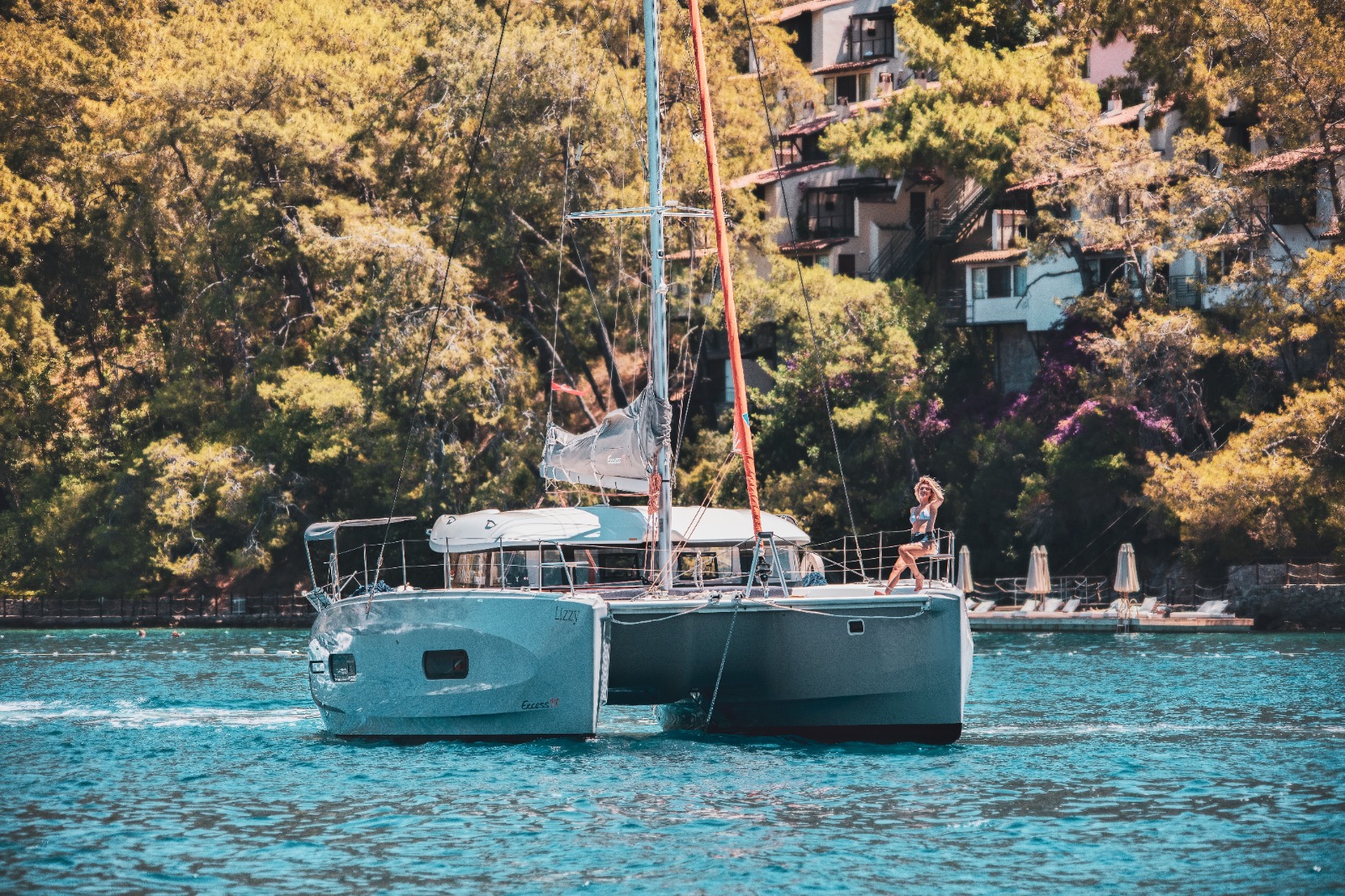 Excess 11 - Catamaran charter Fethiye & Boat hire in Turkey Turkish Riviera Lycian coast Fethiye Ece Saray Marina 2