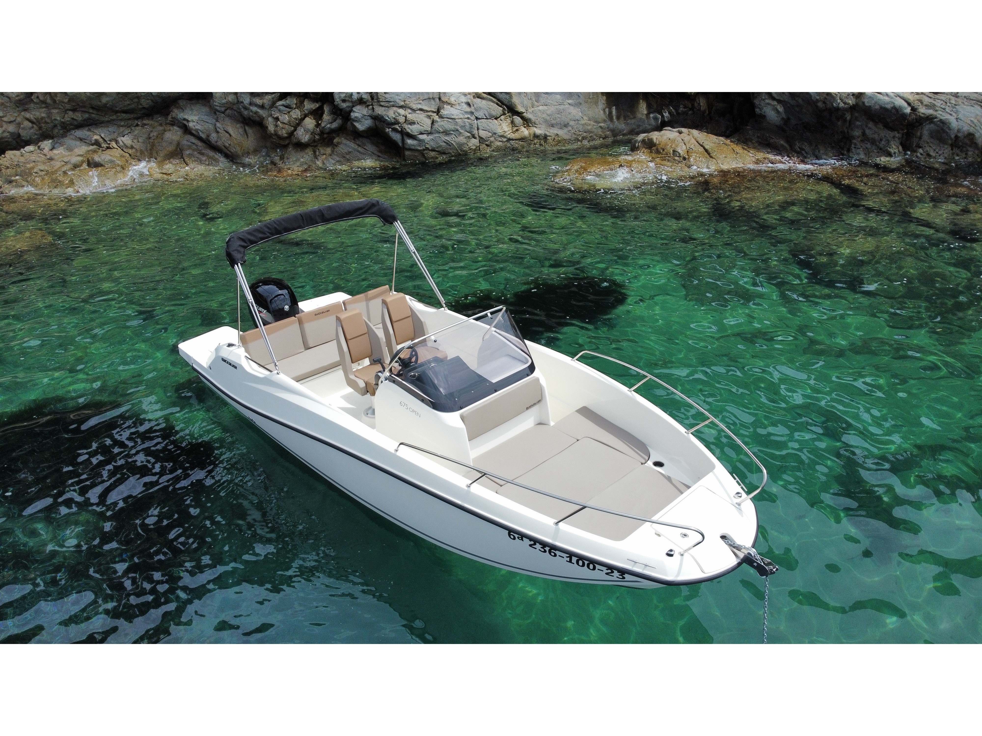 Quicksilver 675 Active Open  - Motor Boat Charter Spain & Boat hire in Spain Catalonia Costa Brava Girona Roses Port Roses 1