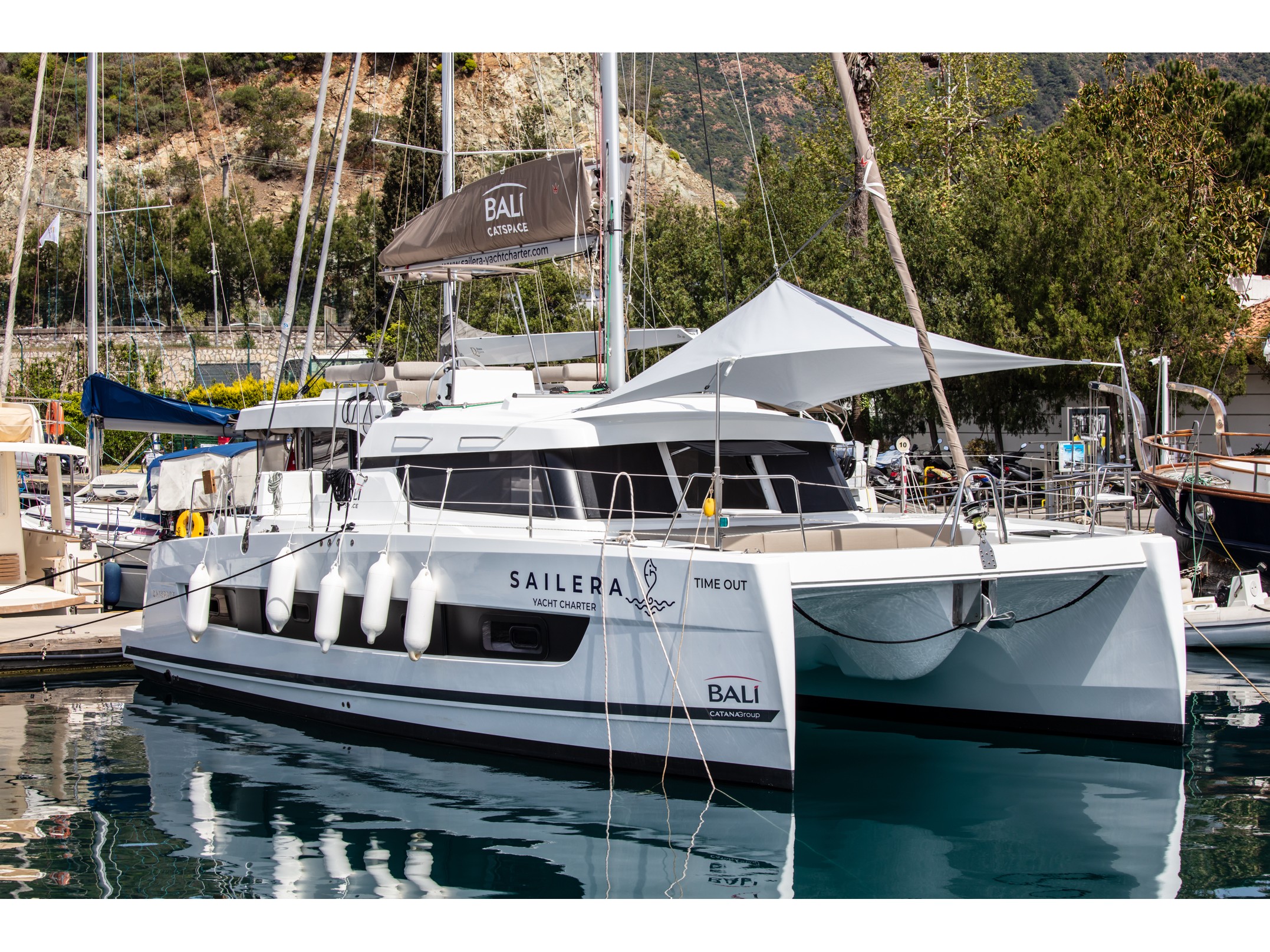 Bali Catspace - Catamaran charter Marmaris & Boat hire in Turkey Turkish Riviera Carian Coast Marmaris Netsel Marina 1