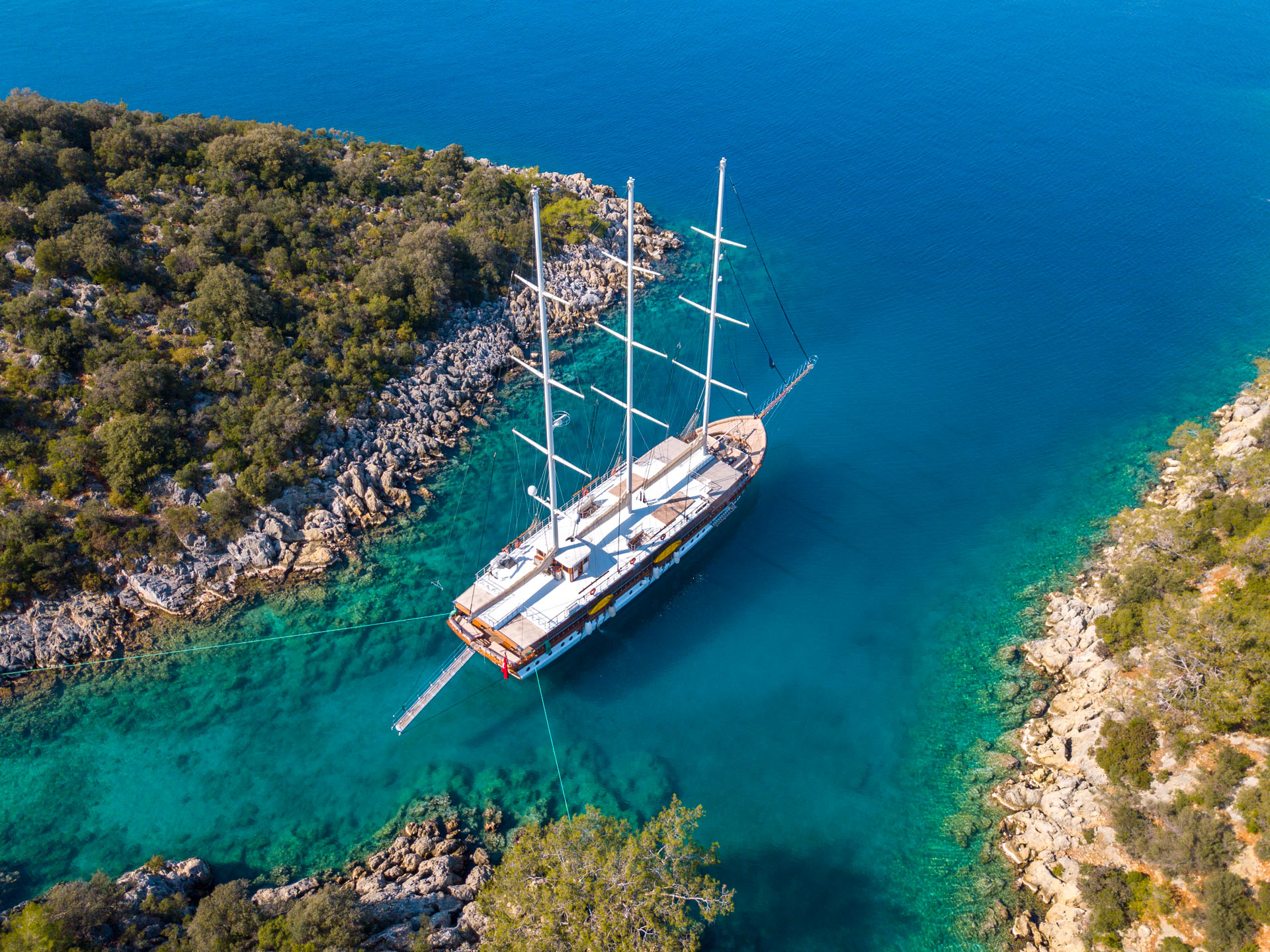 Gulet - Luxury yacht charter Turkey & Boat hire in Turkey Turkish Riviera Carian Coast Bodrum Milta Bodrum Marina 3