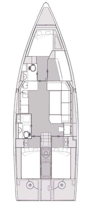 Elan Impression 43 - 4 cab. - Yacht Charter Portorož & Boat hire in Slovenia Portorož Portorož 3