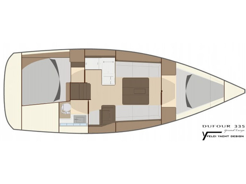 Dufour 335 Grand Large - Yacht Charter Marmaris & Boat hire in Turkey Turkish Riviera Carian Coast Marmaris Netsel Marina 3