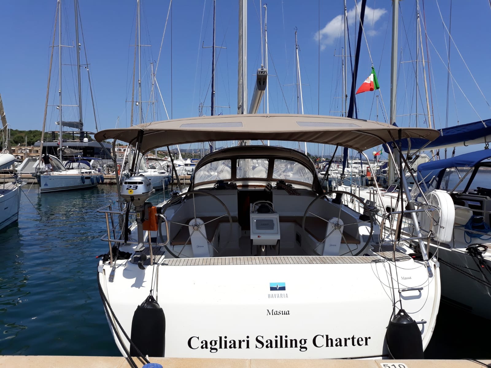 Bavaria Cruiser 46 - Yacht Charter Golfo Aranci & Boat hire in Italy Sardinia Costa Smeralda Golfo Aranci Marina dell'Isola 1